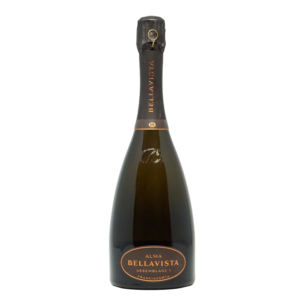 Alma Assemblage 1 Extra Brut Franciacorta DOCG Cantina Bellavista + 2 Rastal Franciacorta Glasses 42 cl