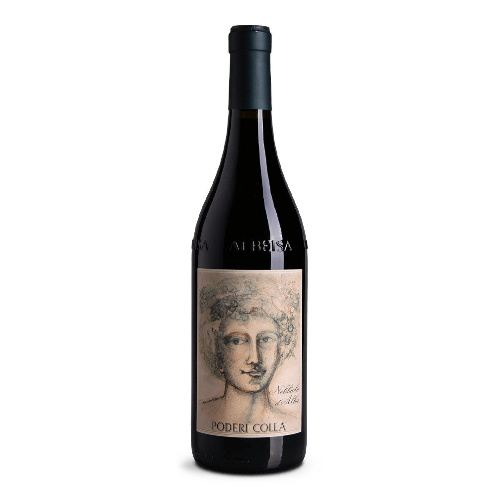 Nebbiolo d’Alba DOC 2023 Cascine Drago Poderi Colla + 6 Gläser Burgundy Harmony 72,4 cl
