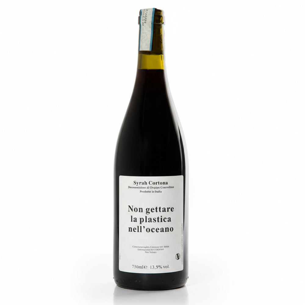 Non Gettare La Plastica Nell'Oceano Syrah Cortona DOC 2022 - Caravanserraglio