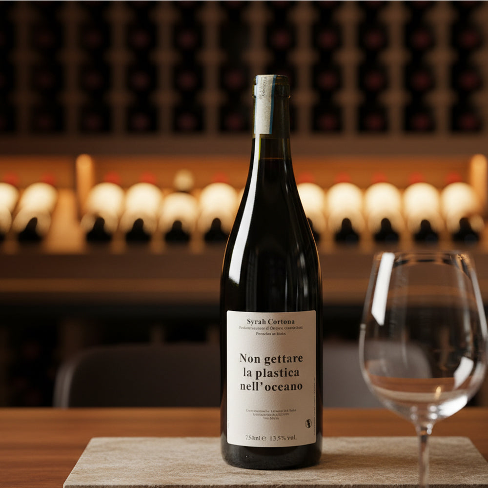 Non Gettare La Plastica Nell'Oceano Syrah Cortona DOC 2022 - Caravanserraglio