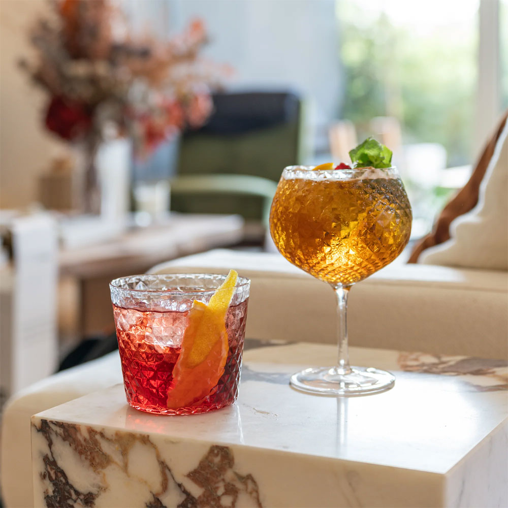 52 cl - Veneziano Mixology Gin Tonic Glas aus Glas - Set 4 Stück