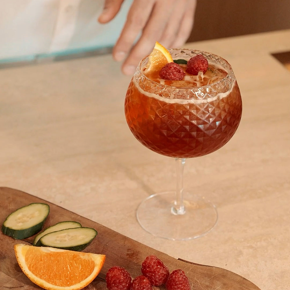 30 cl - Zafferano Veneziano Mixology Ballon XL Calice Gin Tonic In Vetro Set 2 Pz