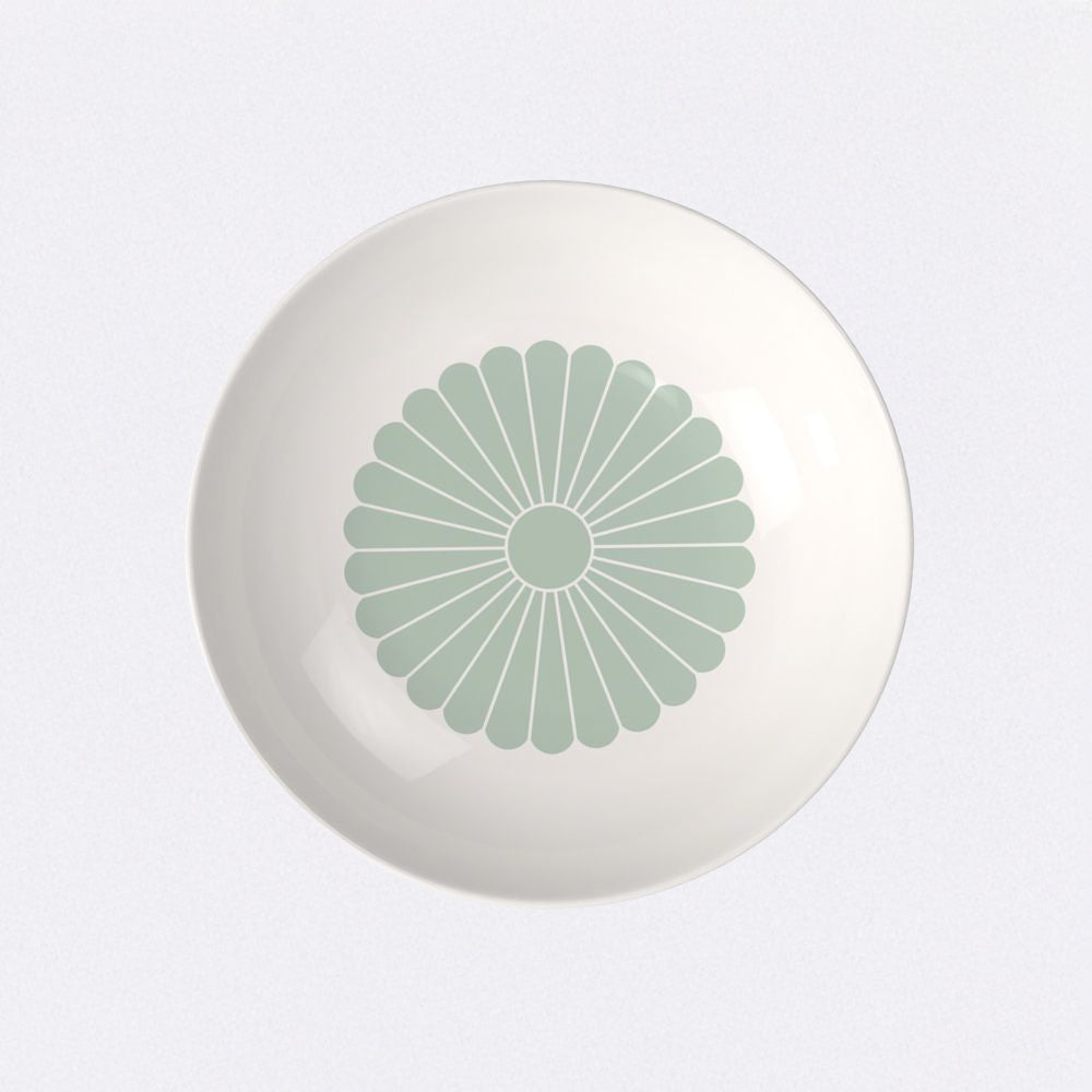 24 cm - Fleur Piatto Fondo In Porcellana Premium Set 6 Pz