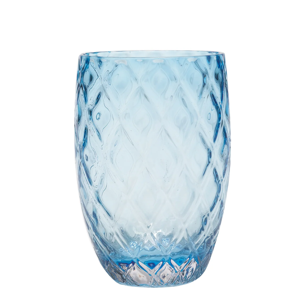 38 cl - Losanghe Verres À Eau en Verre Soufflé - Ensemble 6 Pcs