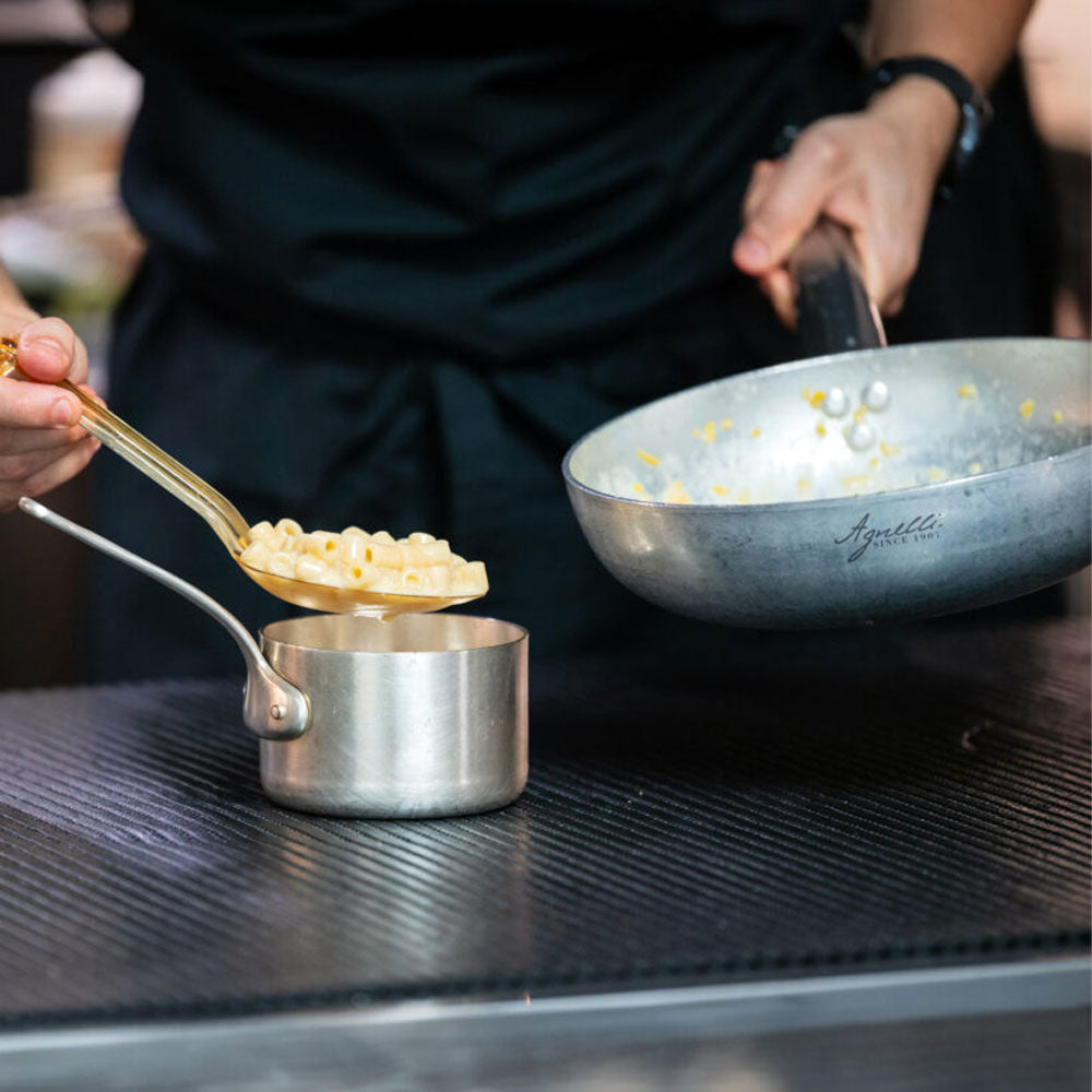 Agnelli Alluminio 3mm Professionale Padella Alta Sauté Con Manico Tubolare Inox