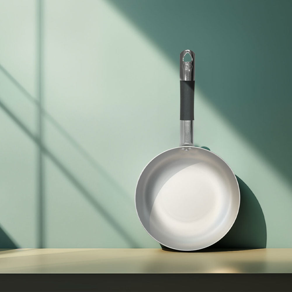 Agnelli Alluminio 3mm Professionale Padella Alta Sauté Con Manico Tubolare Inox