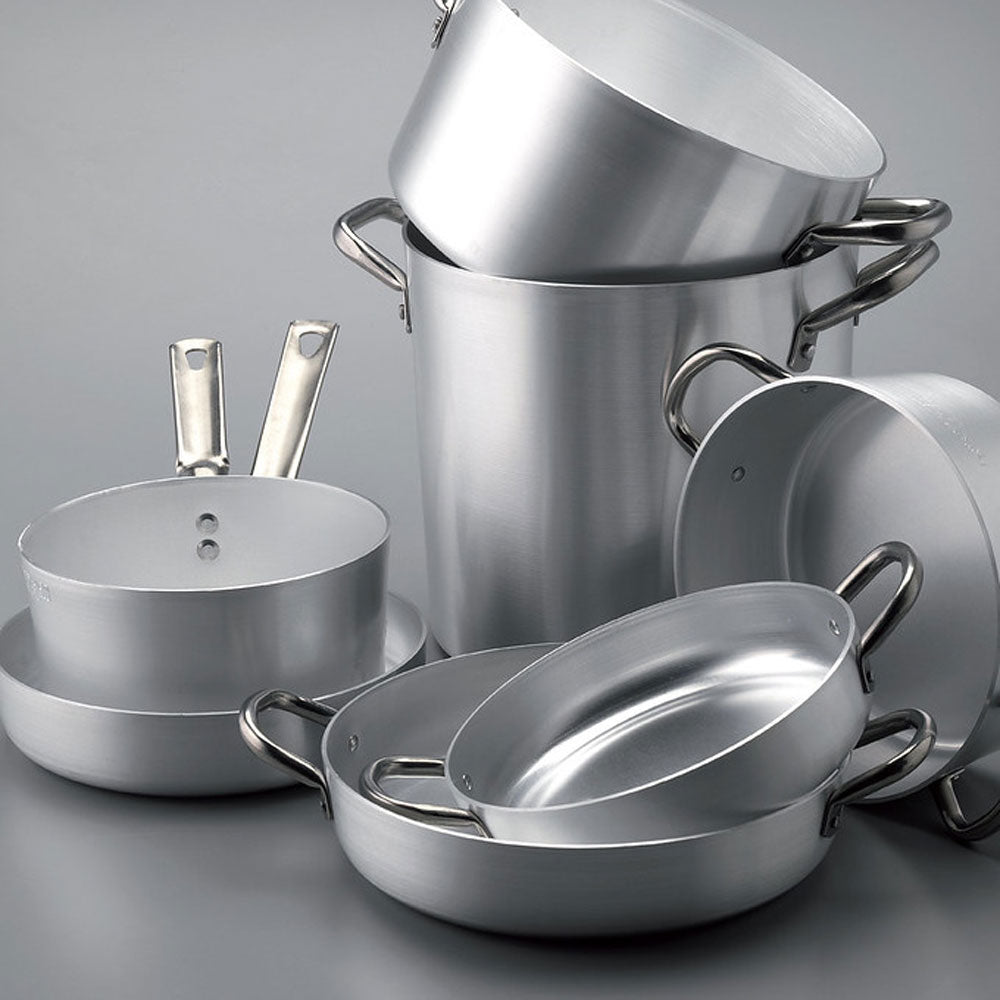 Agnelli Alluminio 3mm Professionale Padella Alta Sauté Con Manico Tubolare Inox
