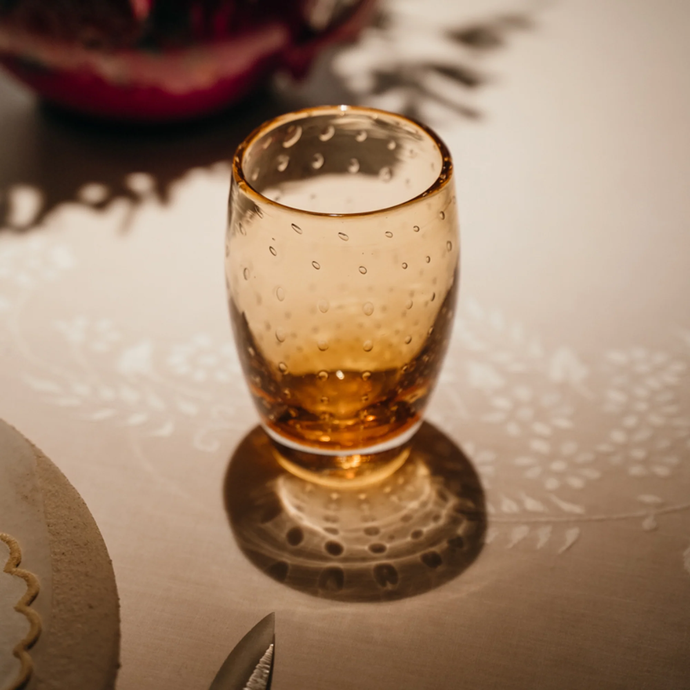 35 cl - Bolicante Verre À Eau Bulles en Verre Soufflé - Ensemble 6 Pcs