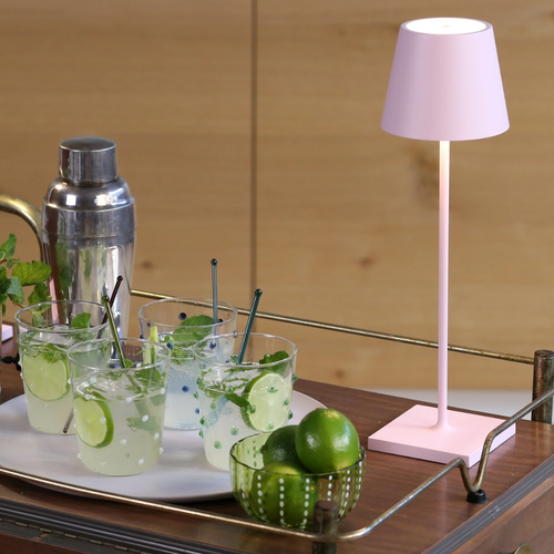 45 cl - Feestdrankglas met gekleurde stippen in borosilicaatglas - Set van 6 stuks