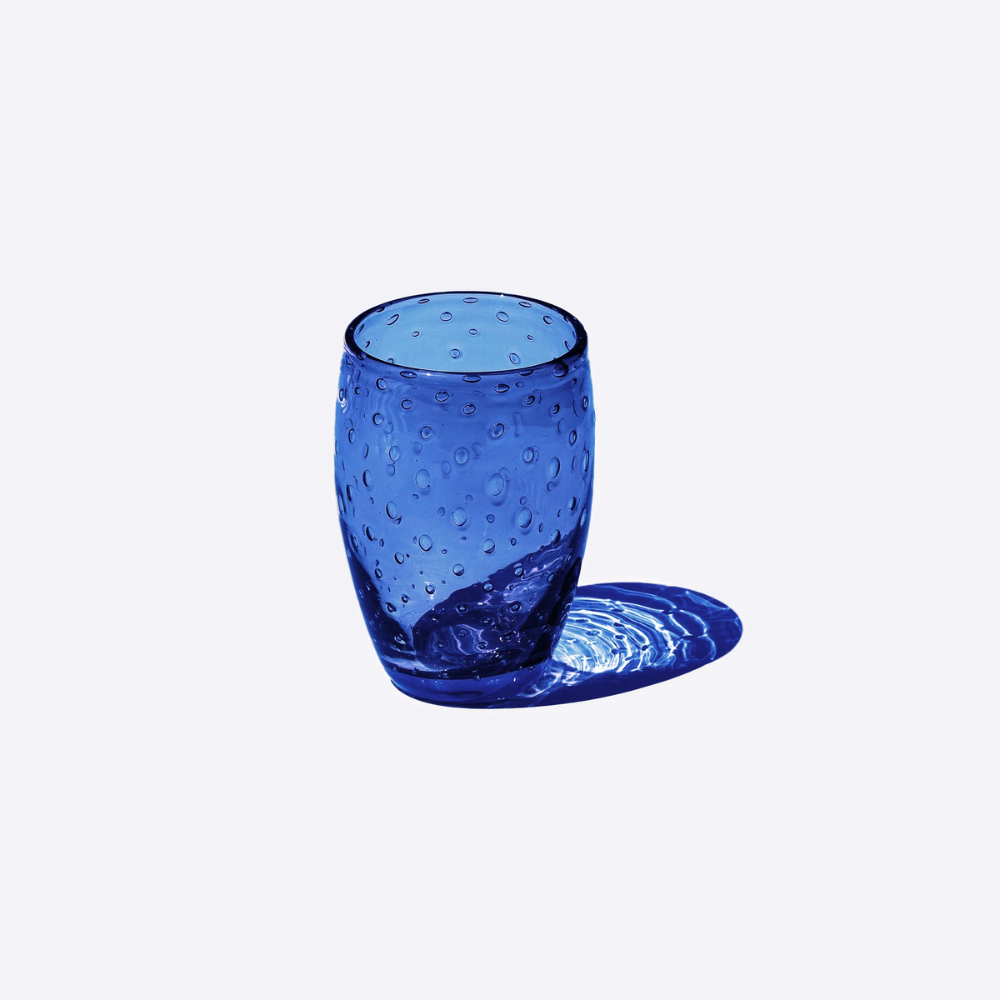 35 cl - Bolicante Verre À Eau Bulles en Verre Soufflé - Ensemble 6 Pcs