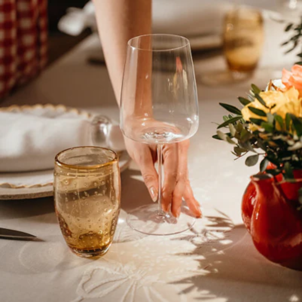 35 cl - Bolicante Verre À Eau Bulles en Verre Soufflé - Ensemble 6 Pcs