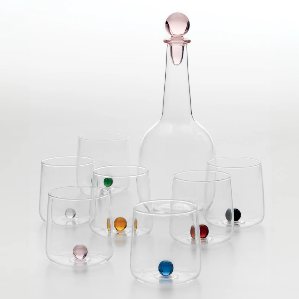 44 cl - Bilia Colored Borosilicate Glass Water Glass - Set 6 Pieces