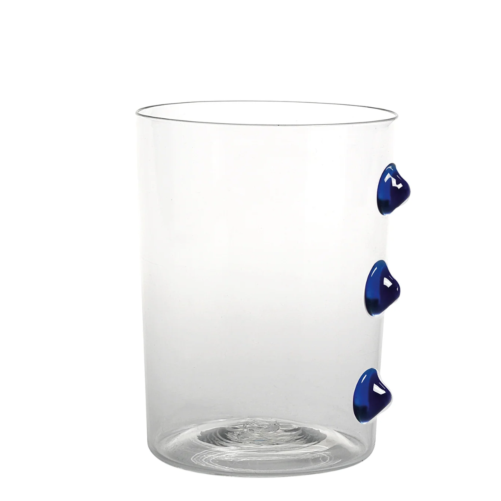 37 cl - Petoni Water Glasses 3 Vertical Points in Borosilicate Glass - Set 6 Pieces
