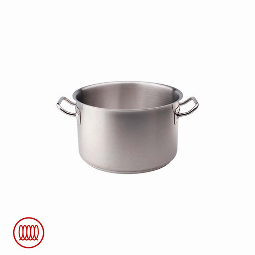 Agnelli Acciaio Inox Casseruola Alta Induzione Con Due Maniglie