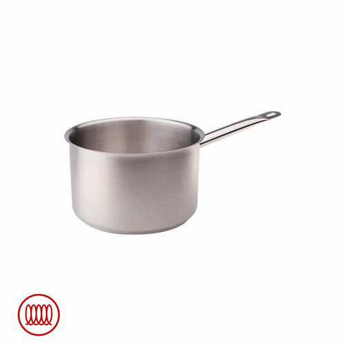 Agnelli Acciaio Inox Casseruola Alta Induzione Con Manico Tubolare