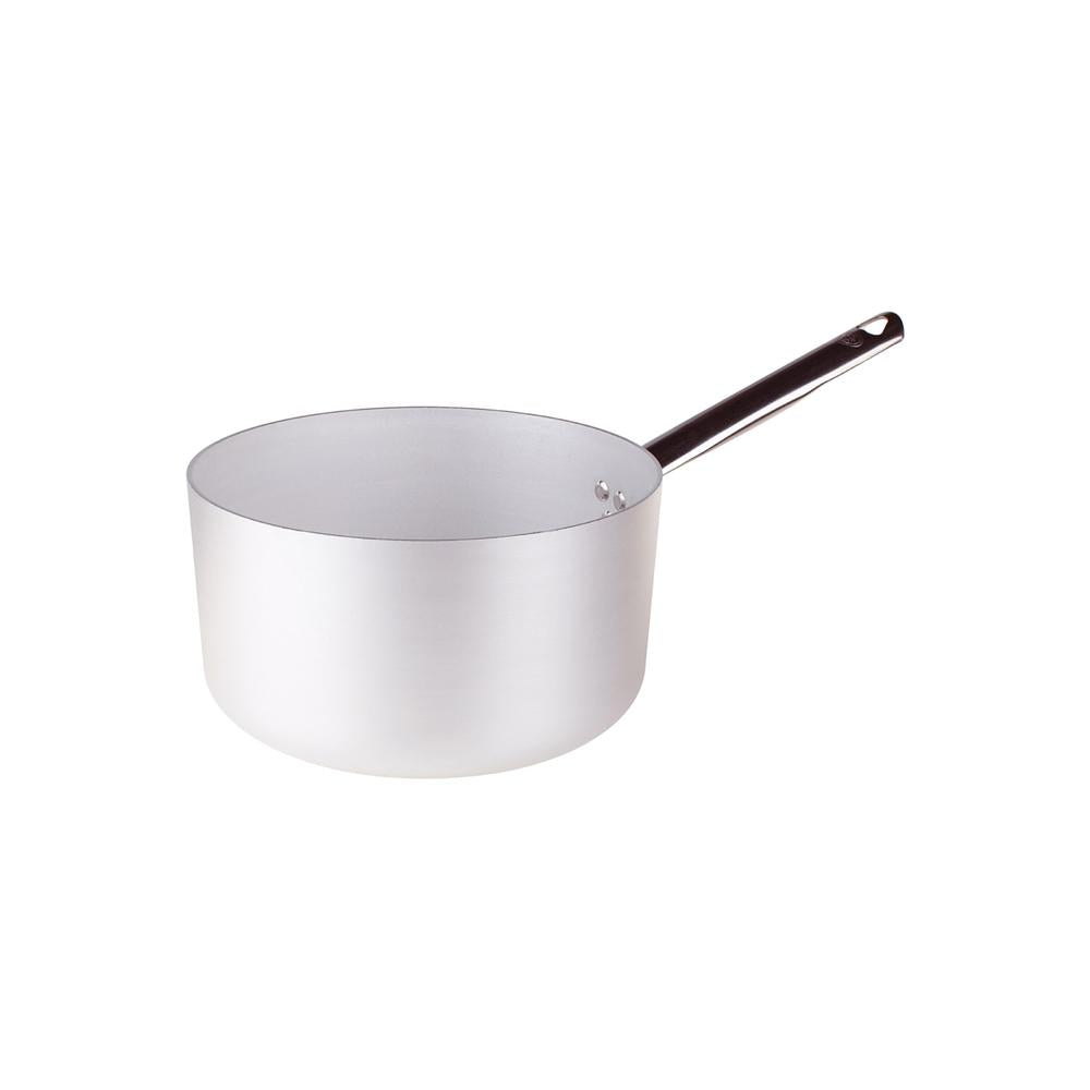 Agnelli Alluminio 3mm Professionale Casseruola Alta Con Manico Tubolare Inox