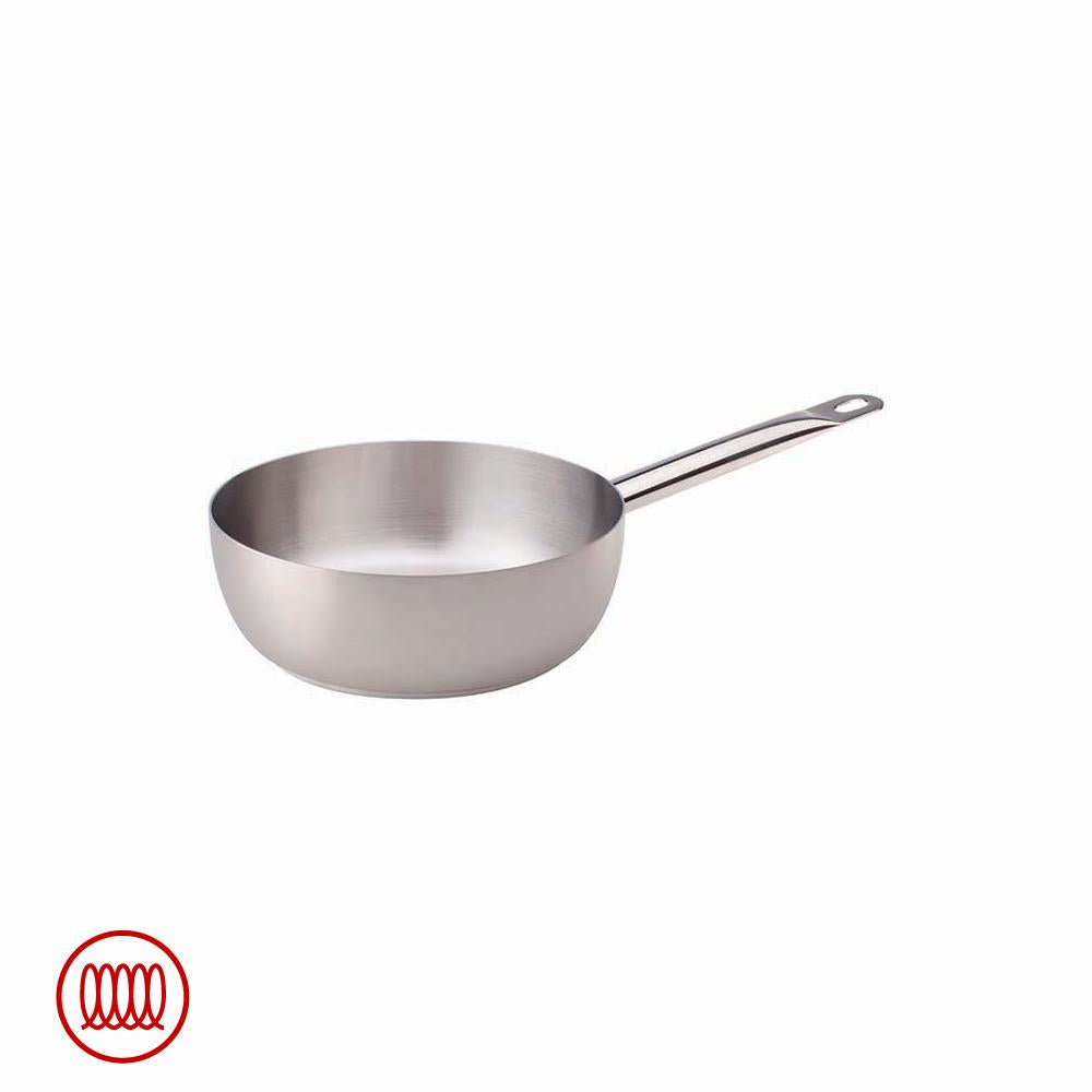 Acciaio Inox Poêle À Induction Conique Haute Avec Poignée Tubulaire