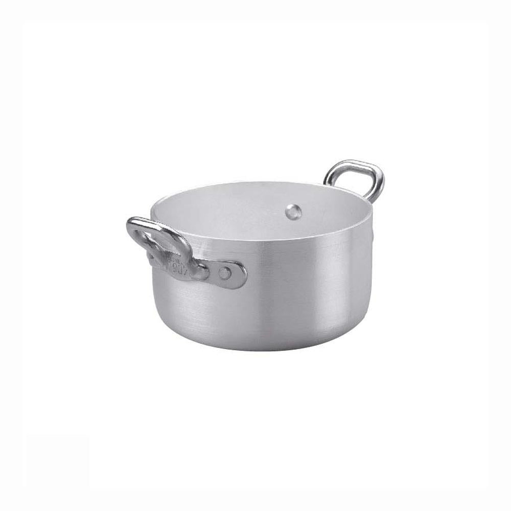 Agnelli 1932 Servizio In Tavola Casseruolina Alta Monoporzione In Alluminio Con Manici 1907 In Acciaio Inox