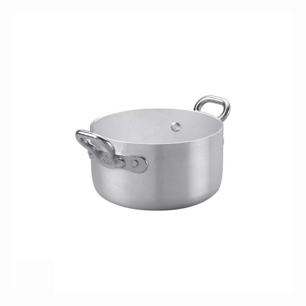 Agnelli 1932 Servizio In Tavola Casseruolina Alta Monoporzione In Alluminio Con Manici 1907 In Acciaio Inox