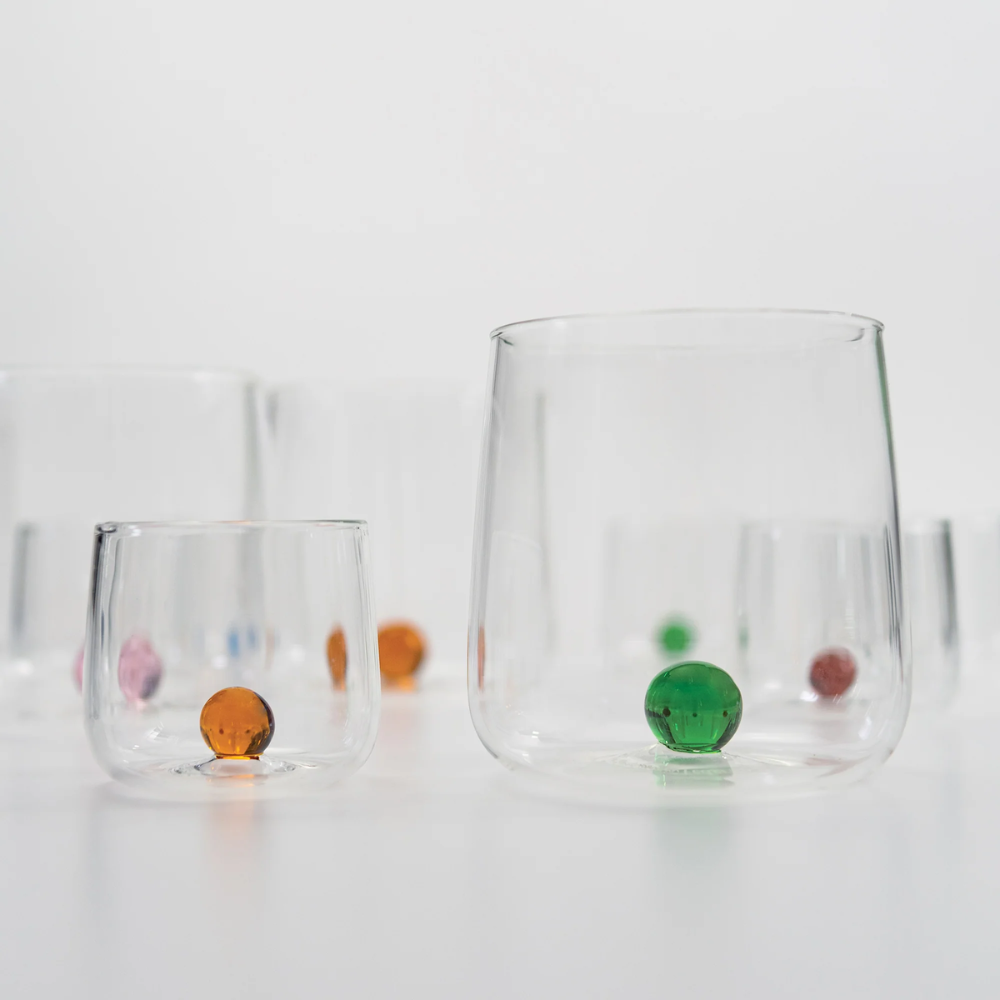10 cl - Bilia Junior Likorglas Bilia Bunt aus Borosilikatglas - Set 6 Stück