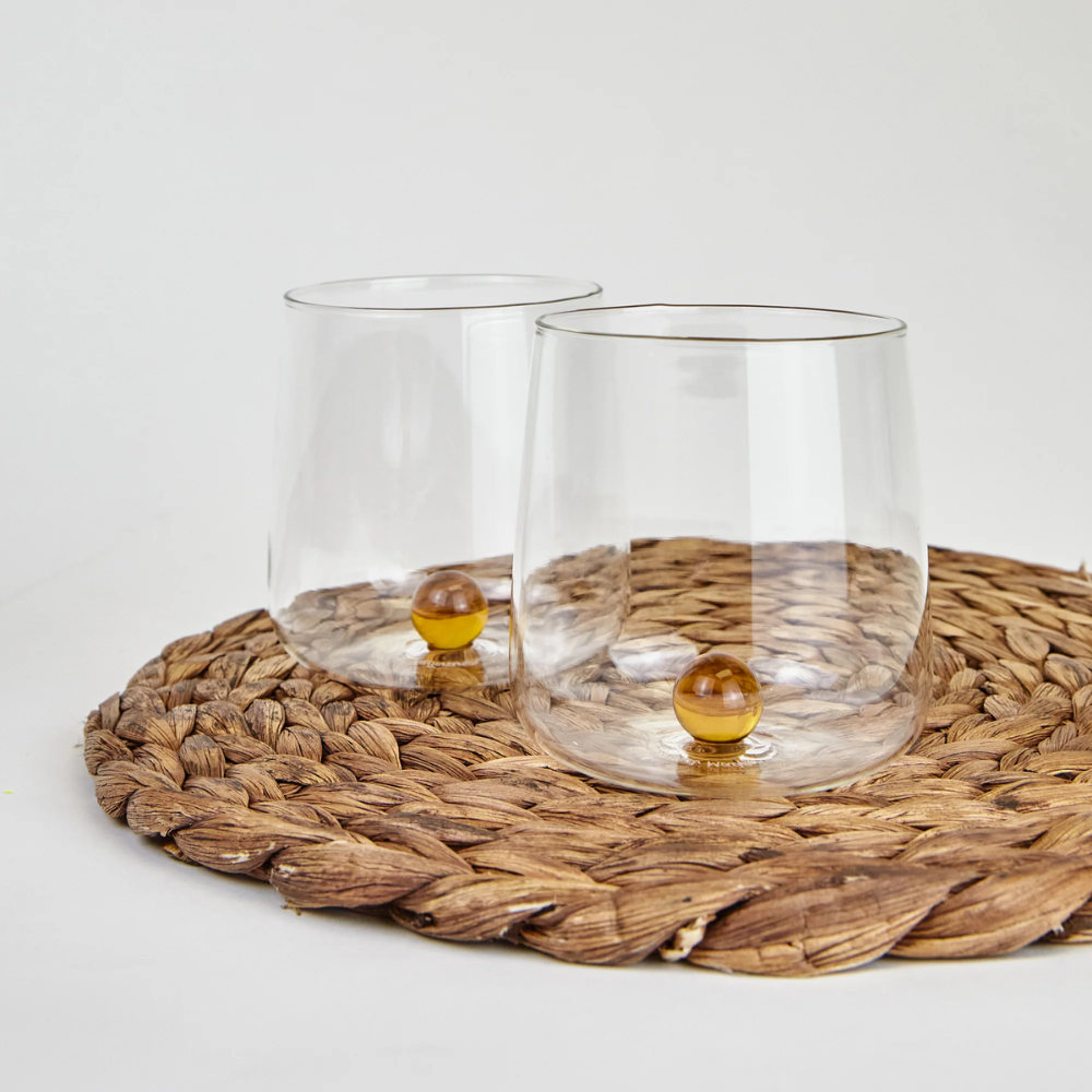44 cl - Bilia Colored Borosilicate Glass Water Glass - Set 6 Pieces