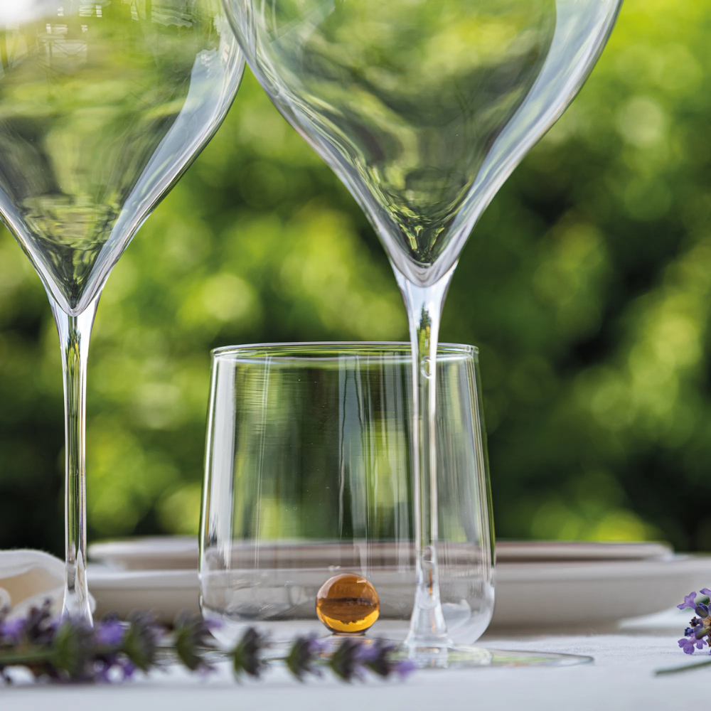 44 cl - Bilia Bicchiere Acqua Bilia Colorata in Vetro Borosilicato - Set 6 Pezzi