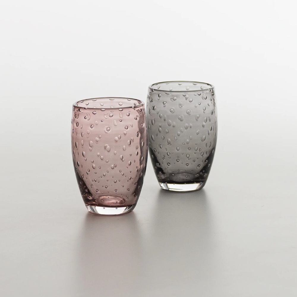 35 cl - Bolicante Verre À Eau Bulles en Verre Soufflé - Ensemble 6 Pcs