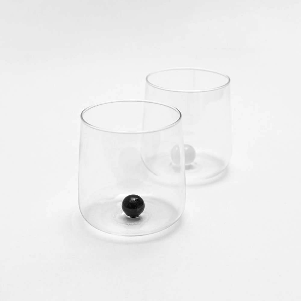 44 cl - Bilia Colored Borosilicate Glass Water Glass - Set 6 Pieces