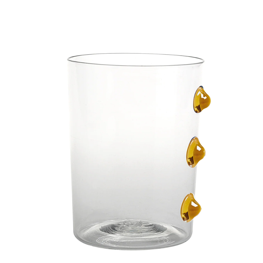 37 cl - Petoni Water Glasses 3 Vertical Points in Borosilicate Glass - Set 6 Pieces