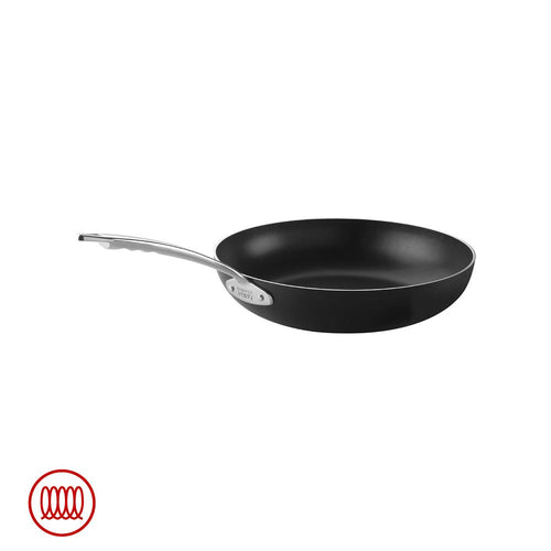 Agnelli AlBlack 1907 Padella Alta Induzione In Alluminio Antiaderente 3mm Con Manico Inox