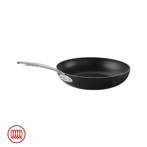 Agnelli AlBlack 1907 Padella Alta Induzione In Alluminio Antiaderente 3mm Con Manico Inox