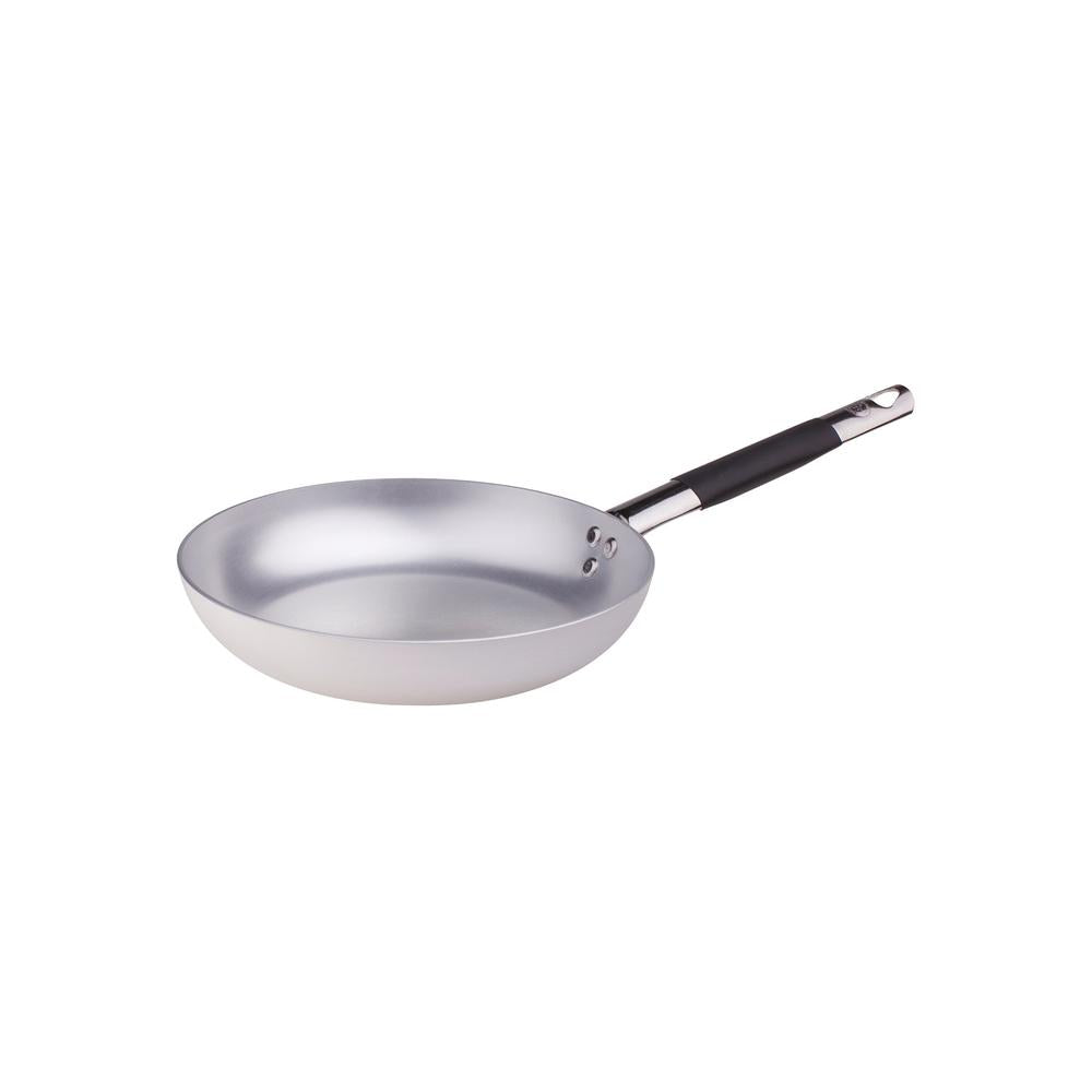 Agnelli Alluminio 3mm Professionale Padella Bassa Svasata Con Manico Cool Inox