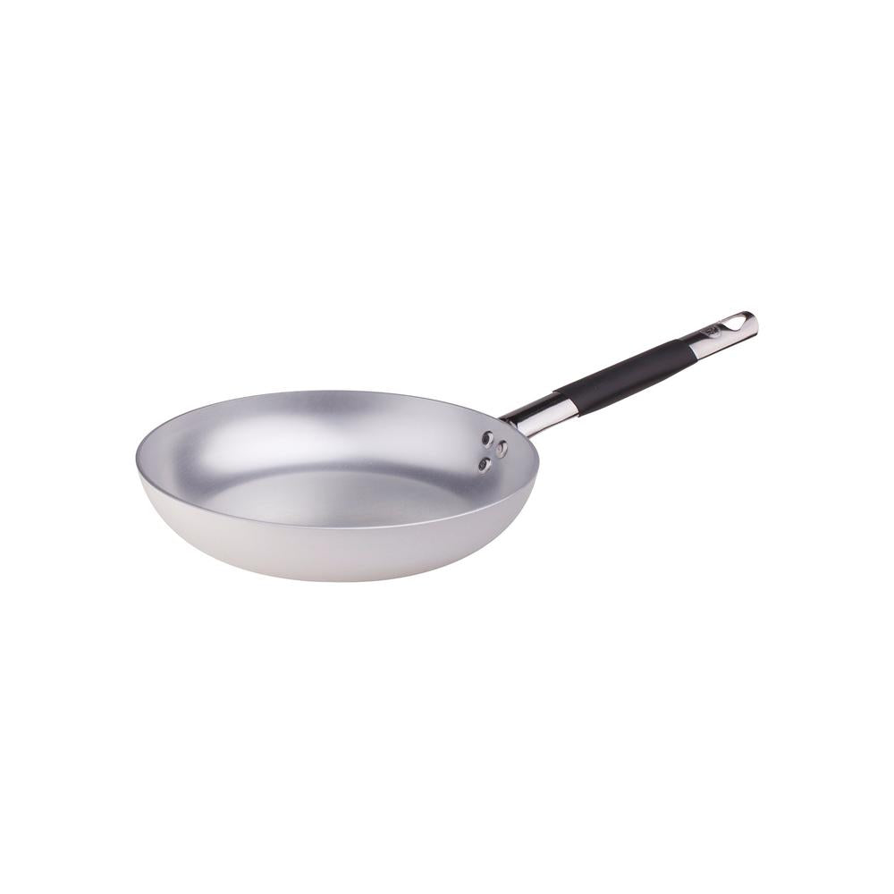 Agnelli Alluminio 3mm Professionale Padella Bassa Svasata Con Manico Cool Inox