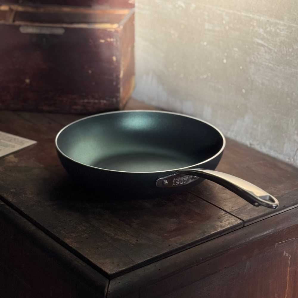 AlBlack 1907 Poêle Haute Induction En Aluminium Antiadhésif 3mm Avec Poignée Inox