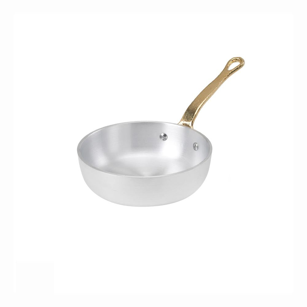 Agnelli 1932 Servizio In Tavola Padellino Monoporzione In Alluminio Con Manico In Ottone