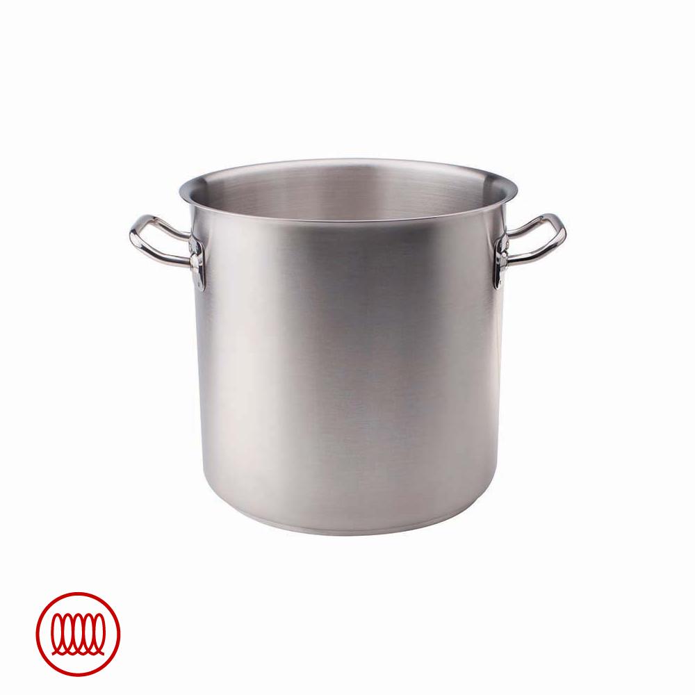 Agnelli Acciaio Inox Pentola Alta Induzione Con Due Maniglie