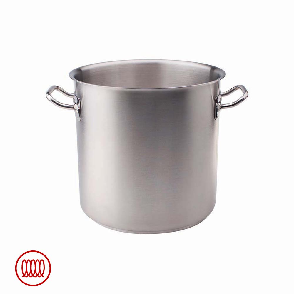 Agnelli Acciaio Inox Pentola Alta Induzione Con Due Maniglie