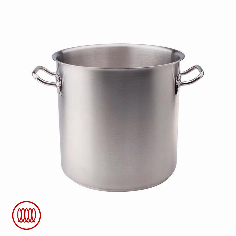 Agnelli Acciaio Inox Pentola Alta Induzione Con Due Maniglie