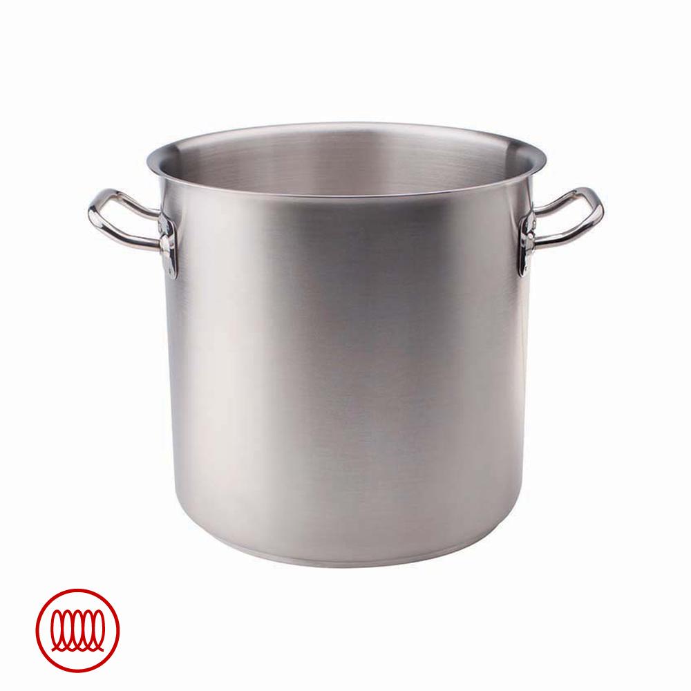 Agnelli Acciaio Inox Pentola Alta Induzione Con Due Maniglie