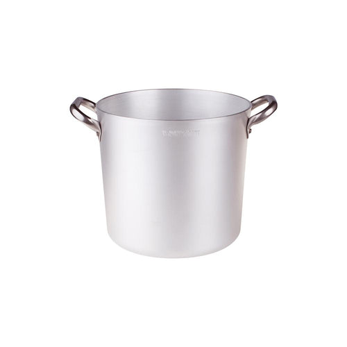 Agnelli Alluminio 3mm Professionale Pentola Alta Con 2 Maniglie Inox