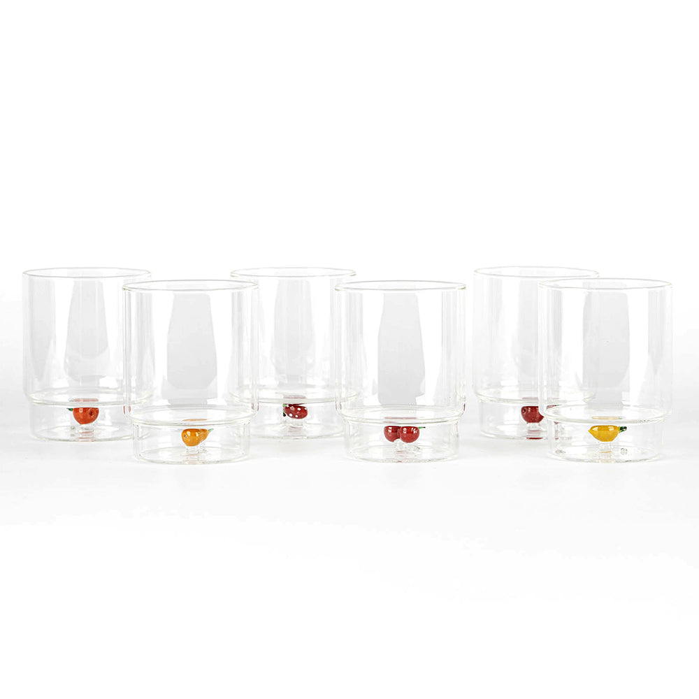 35 cl - Teca Frutta Glass Water Glass Set of 6