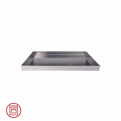 60x40 cm - Agnelli Pasticceria & Pizza Teglia Rettangolare Alta Con Bordi Dritti In Lega Di Alluminio