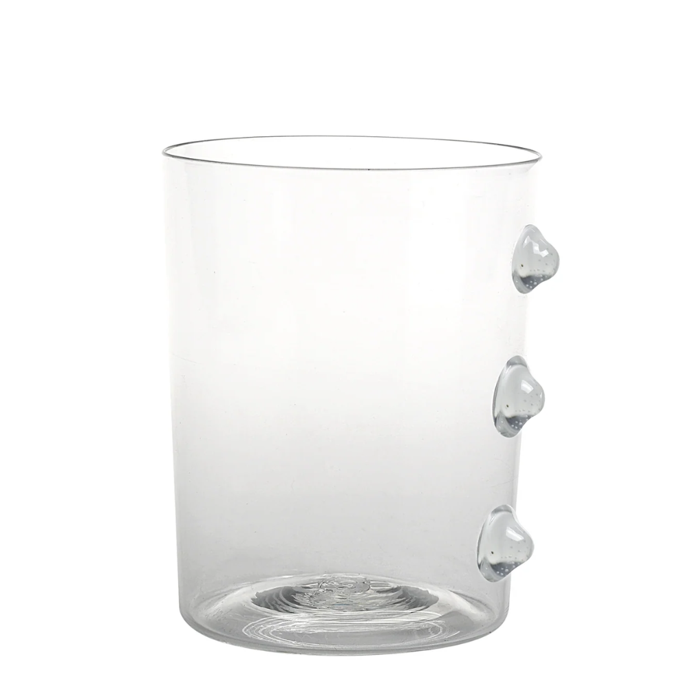 37 cl - Petoni Water Glasses 3 Vertical Points in Borosilicate Glass - Set 6 Pieces