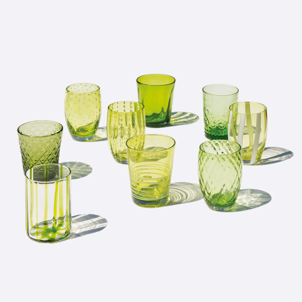 Melting Pot Bicchiere Acqua in Vetro - Set 6 Pezzi