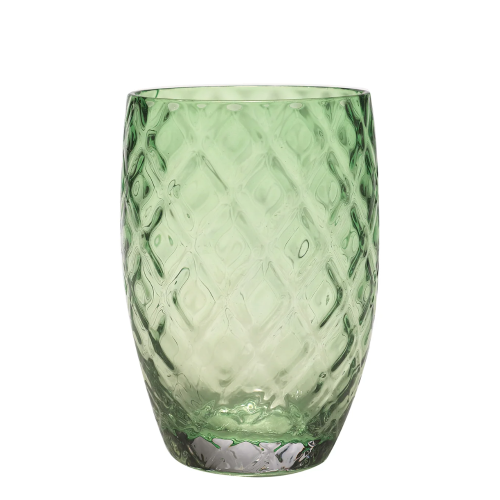 38 cl - Losanghe Verres À Eau en Verre Soufflé - Ensemble 6 Pcs