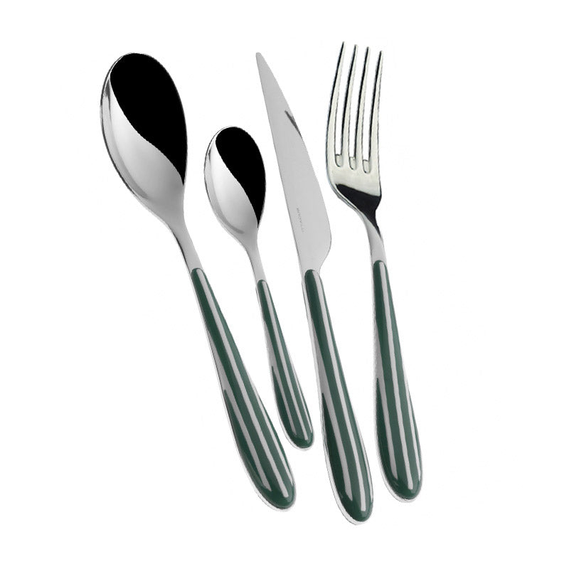 Zebra Stainless Steel and ABS Cutlery Set - Set 24 Pieces