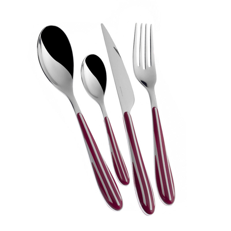Zebra Stainless Steel and ABS Cutlery Set - Set 24 Pieces
