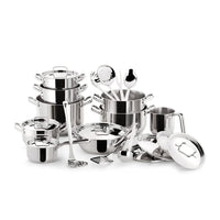 Lagostina Sfiziosa Batteria Pentole Con Accessori In Acciaio Inox - Set 24 Pz