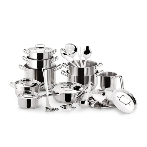 Lagostina Sfiziosa Batteria Pentole Con Accessori In Acciaio Inox - Set 24 Pz