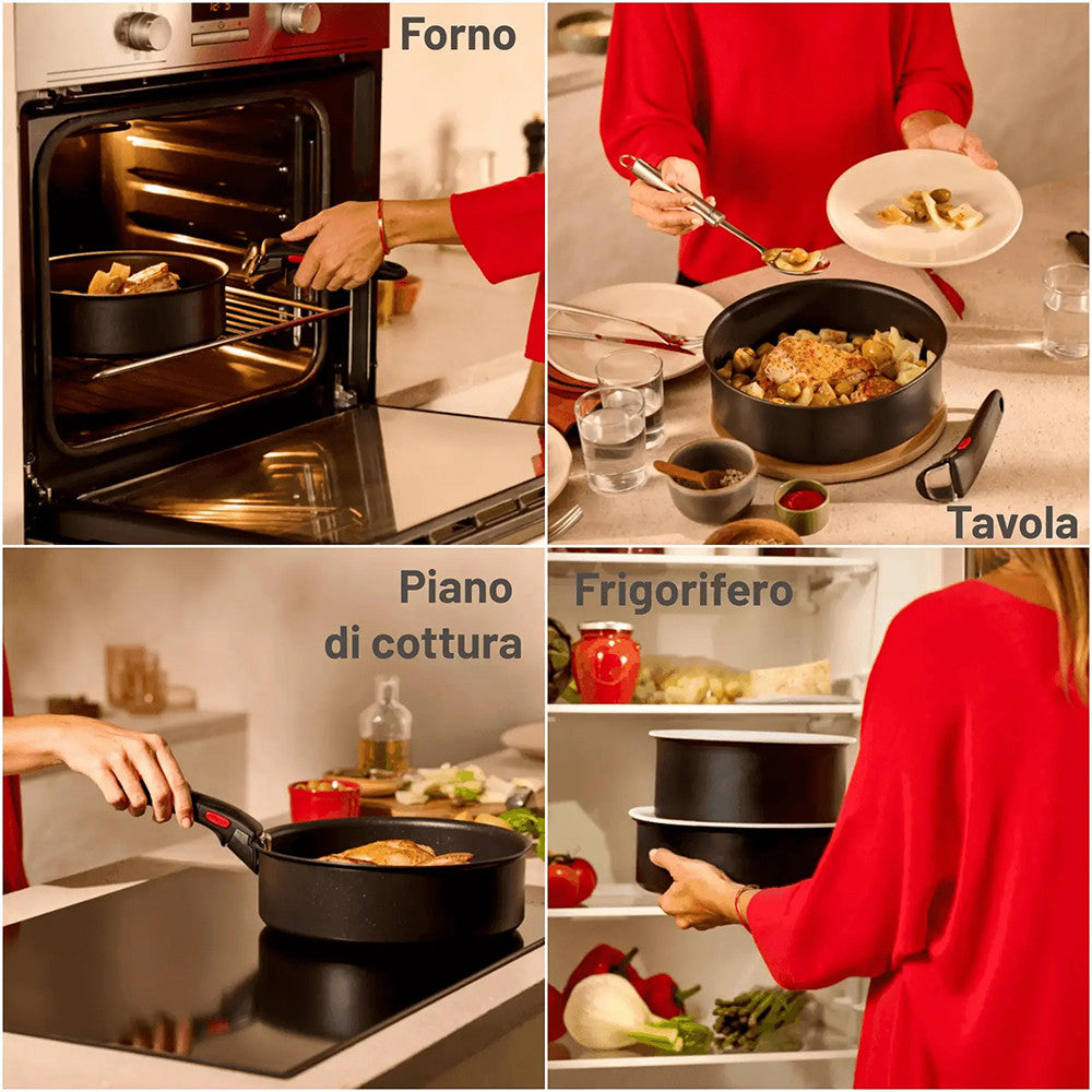 Lagostina Ingenio Mineralis Batteria Pentole Con Accessori In Acciaio Inox - Set 13 Pz